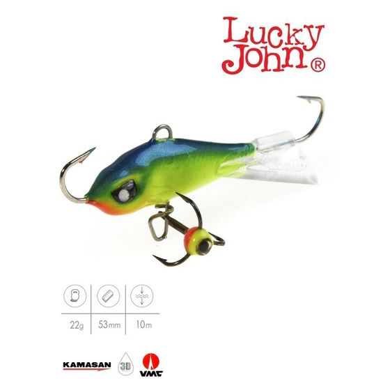 Балансир Lucky John BALTIC 5 + тройник, 5 см, цвет 29 блистер