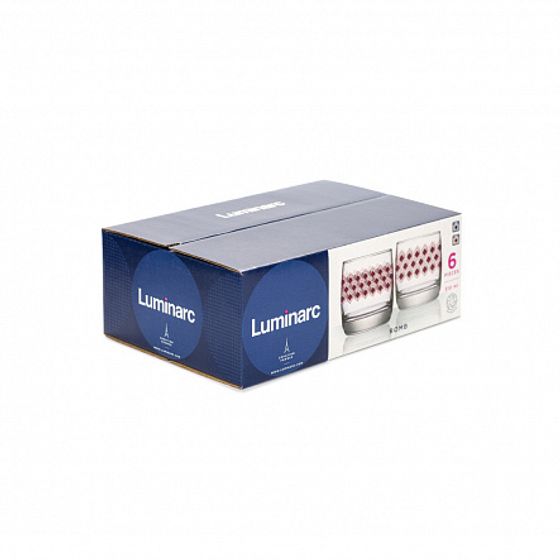 Набор стаканов РОМБ ЛИЛАК 6шт 310мл низкие