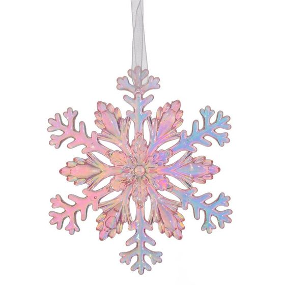 Украшение новогоднее &quot;Снежинка&quot;, L11 W0,3 H11 см, 3в.