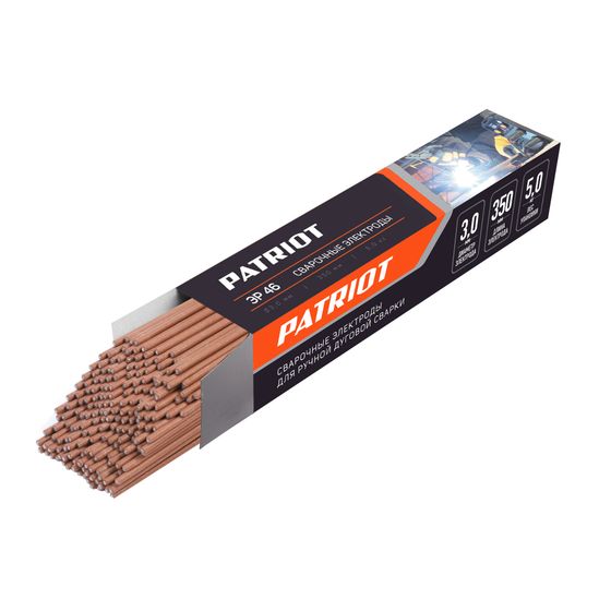 Электроды Patriot марка ЭР 46 диам.3,0мм дл.350мм уп.5кг (605012221)
