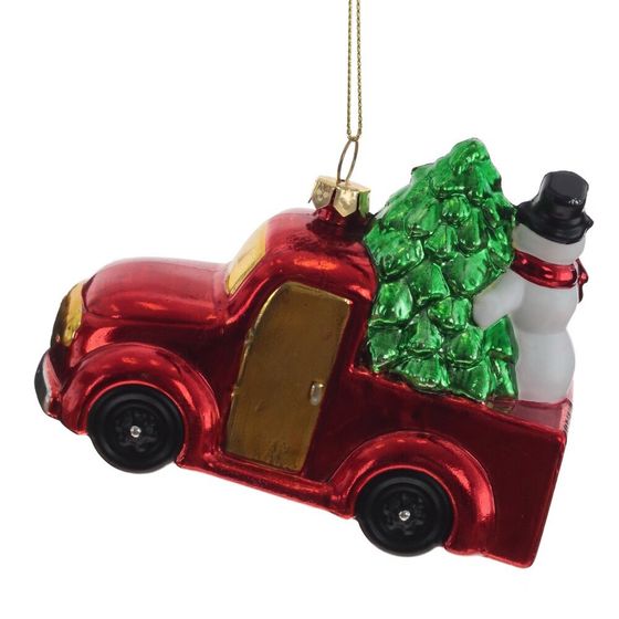 Украшение новогоднее &quot;Машинка&quot;, L12 W5,5 H9 см, 3в.