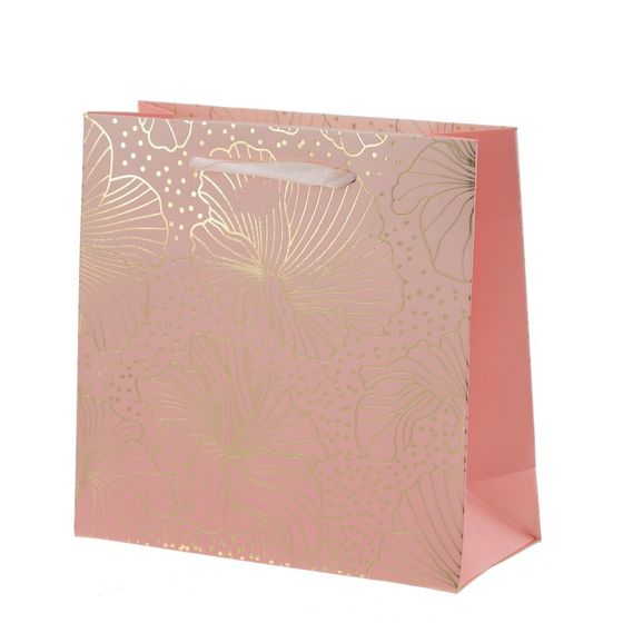 Пакет подарочный (бумага 210г/м2, блок микс 12шт), L15 W6 H14,5 см, 4в.