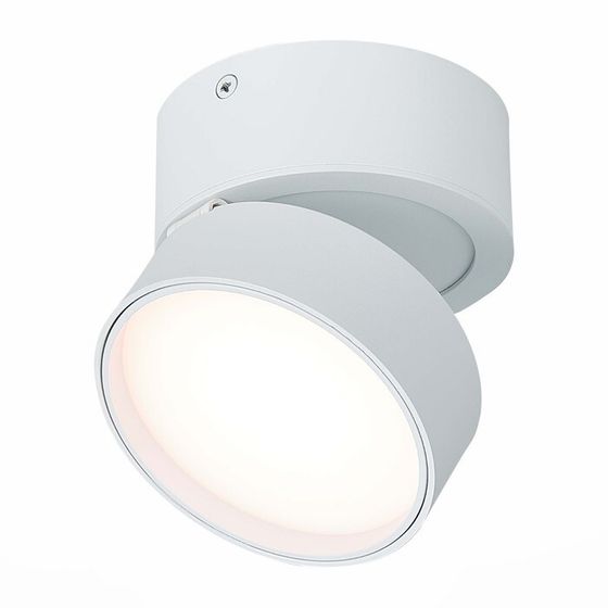 Светильник потолочный поворотный St Luce. ST651.532.14. 1х14 Вт, LED, 3000K, 1100 Lm, 10,5х10,5х8,8 см, цвет белый