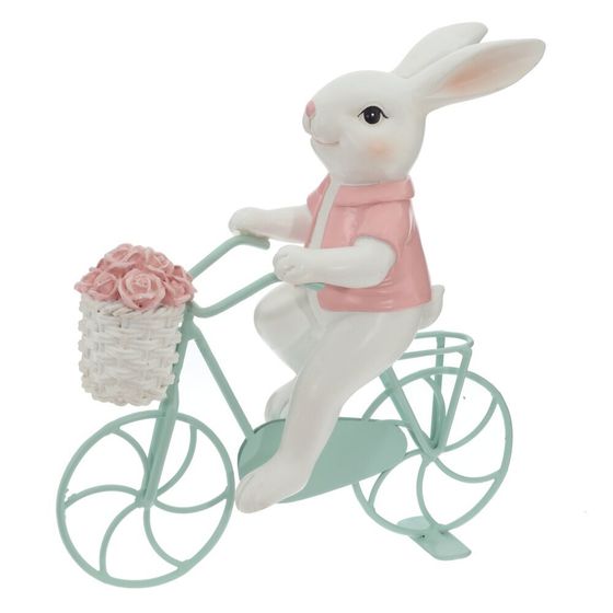 Фигурка декоративная &quot;Заяц на велосипеде&quot;, L17,5 W6 H19,5 см