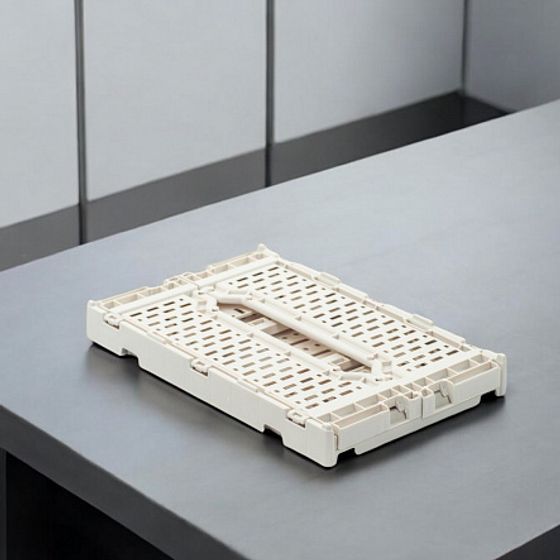 Корзина для хранения складная CASSA S слоновая кость 4л