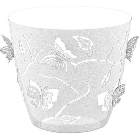 Горшок для цветов Butterflies со встав. 2,5л круглый прозрач.