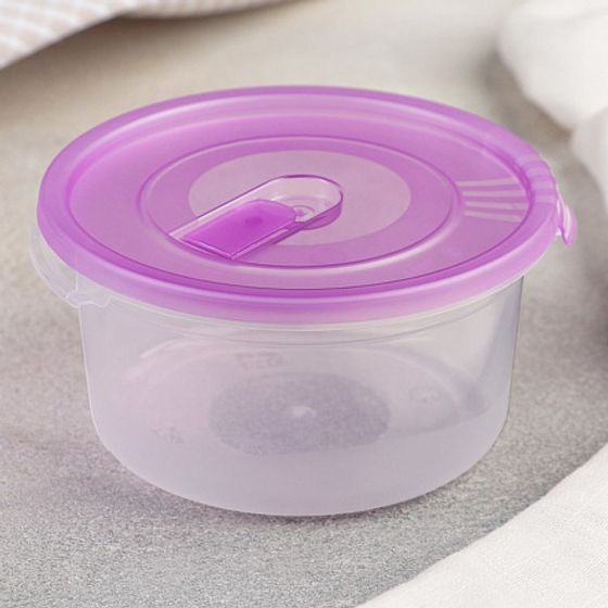 Контейнер 0.4л круглый с клапаном