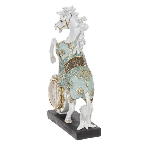 Фигурка декоративная &quot;Лошадь&quot; с часами (AAx1,н/п), L23 W7 H33 см