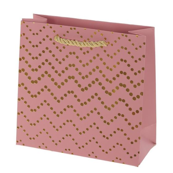 Пакет подарочный (бумага 210г/м2, блок микс 12шт), L15 W6 H15 см, 4в.