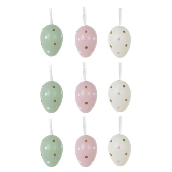 Набор из 12-ти изделий декоративных подвесных "Яйцо" (4*6), L4,5 W4,5 H6,5 см
