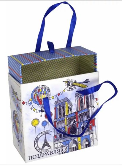 !09 Коробка-ящик подарочная Magic Home "Нотр-Дам", квадратная, 16 х 16 х 8 см