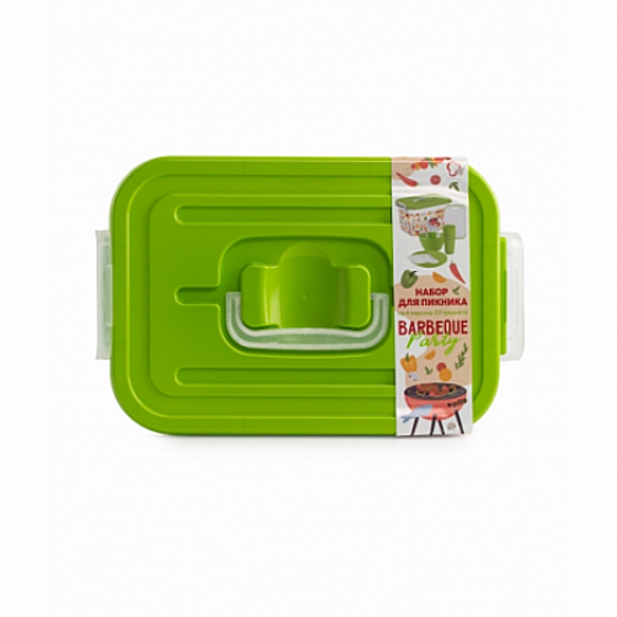 Набор на 4 персоны в корзинке 10.5л BBQ party