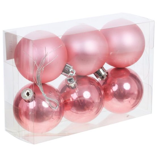 Набор из 6шт Украшение новогоднее &quot;Шар&quot;, D 6 см, L11,5 W6 H17,5 см