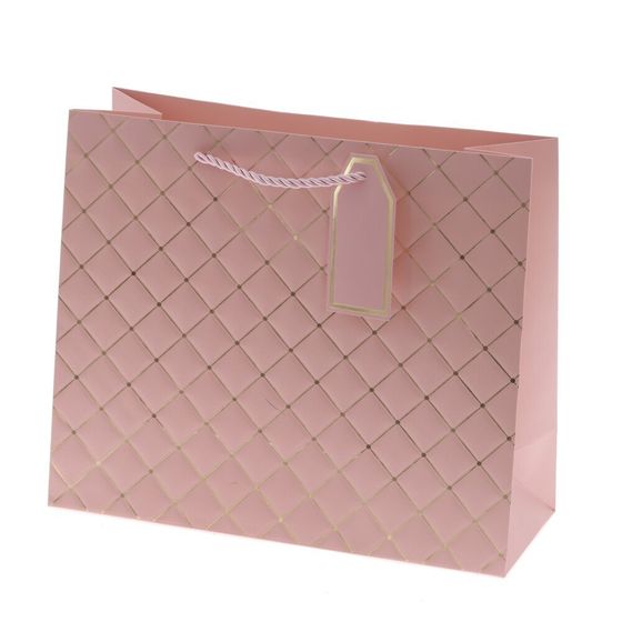 Пакет подарочный (бумага 210г/м2, блок 12шт), L31 W12 H26 см, 6в.