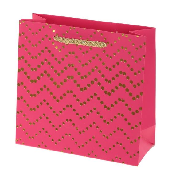 Пакет подарочный (бумага 210г/м2, блок микс 12шт), L15 W6 H15 см, 4в.