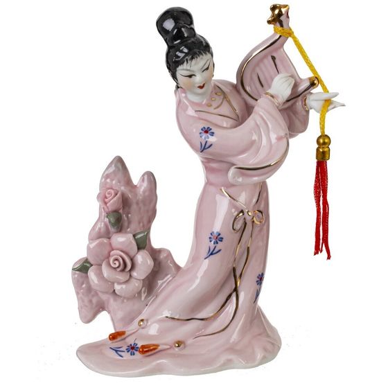 Фигурка декоративная &quot;Гейша&quot; (блок 4 шт), Д11,5 Ш6,5 В15 см, 4в.