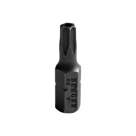 Биты магнитные BERGER BG2392, TORX c отверстием T25Hx25 мм, 2 шт., S2