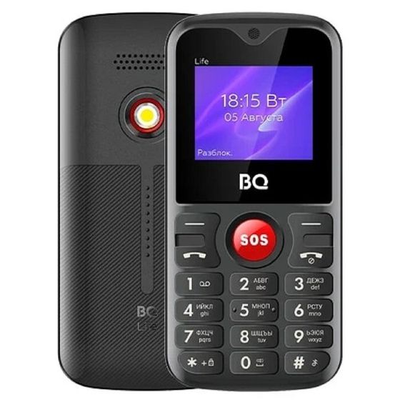 Сотовый телефон BQ M-1853 Life, 1.77&quot;, 2 sim, 32Мб, microSD, 600 мАч, фонарик, черно-красный