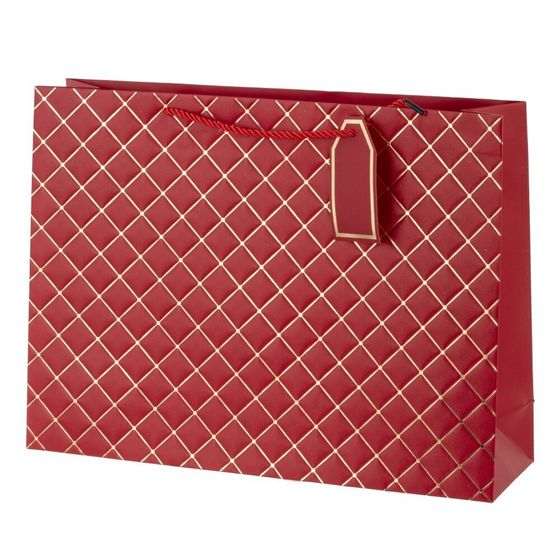 Пакет подарочный (бумага 210г/м2, блок 12шт), L41 W12 H32 см, 6в.