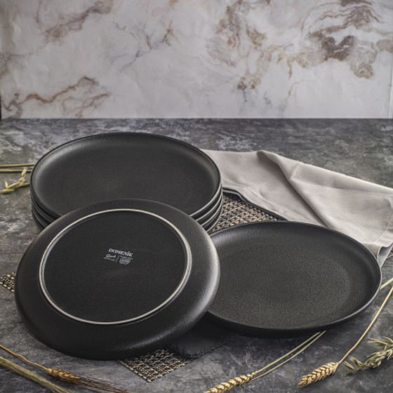Тарелка обеденная ROCK BLACK 26см