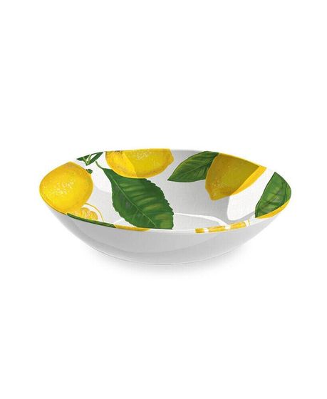 Lemon Fresh Serve Bowl, 12&quot; X 3&quot;, 112 Oz.,Melamine