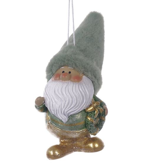 Фигурка декоративная подвесная  &quot;Дед Мороз&quot;,  L6 W7 H12 см, 2в.