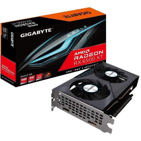 Видеокарта Gigabyte PCIE16 RX6500XT 4GB GDDR6 GV-R65XTEAGLE-4GD