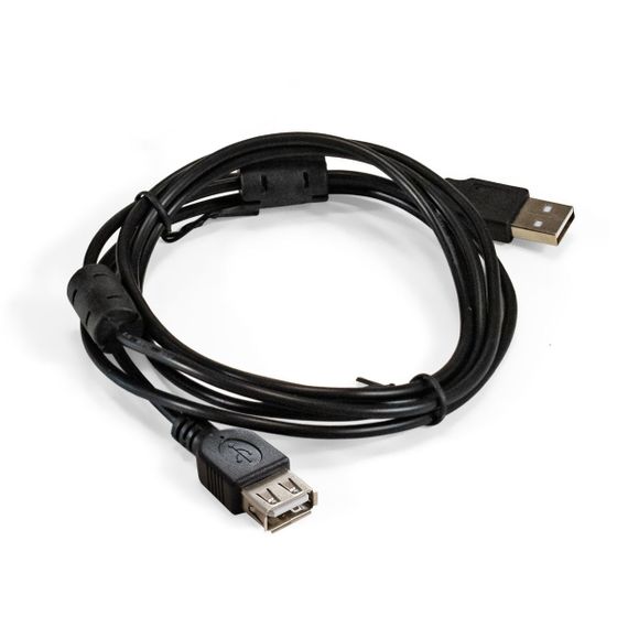 Кабель-удлинитель ExeGate USB 2.0 A(m) - A(f) ферр.кольца 1.8м черный (EX-CCF-USB2-AMAF-1.8F)/(EX294761RUS)