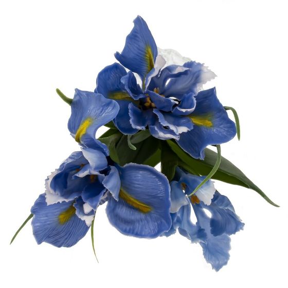 Цветочная композиция &quot;Ирисы&quot;, L12 W12 H28 см