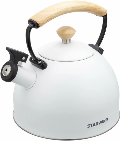 Чайник Starwind Chef Country 2.5л со свистком белый