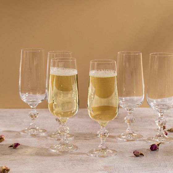 Набор фужеров для шампанского CLAUDIA 6шт 180мл