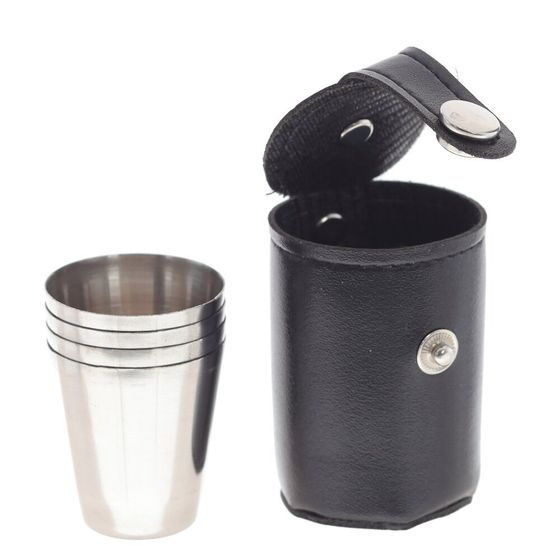 Набор из 6-ти предм.:, фляжка 200 мл, 4 стопки 50 мл, воронка, Д15,5 Ш4,5 В18 см