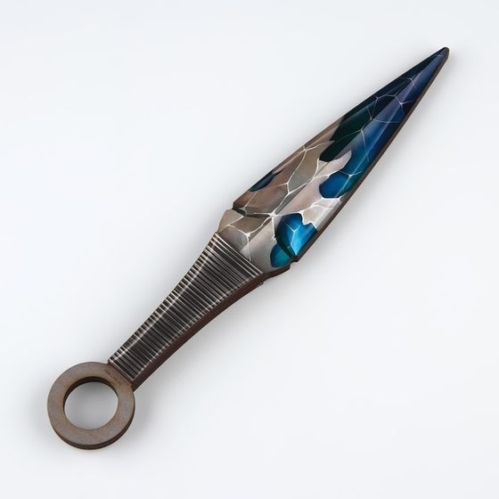 Сувенир деревянный нож кунай «Ледяной камень», 26 см