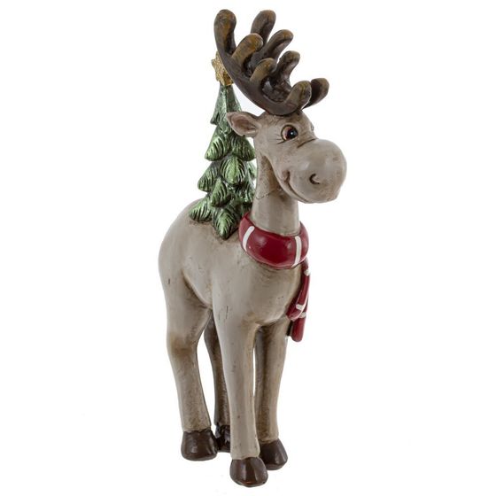 Фигурка декоративная &quot;Олень&quot;, L9,5 W3,5 H16 см, 2в.