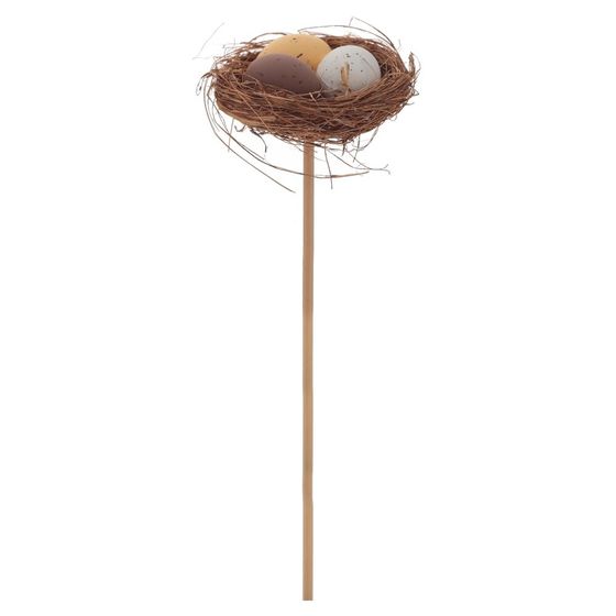 Изделие декоративное (вставка) "Гнездо пасхальное" (5*2), L5,5 W5,5 H22 см