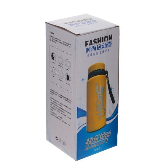 Бутылка, 550 мл, L7,5 W7,5 H19,5 см, дизайн микс