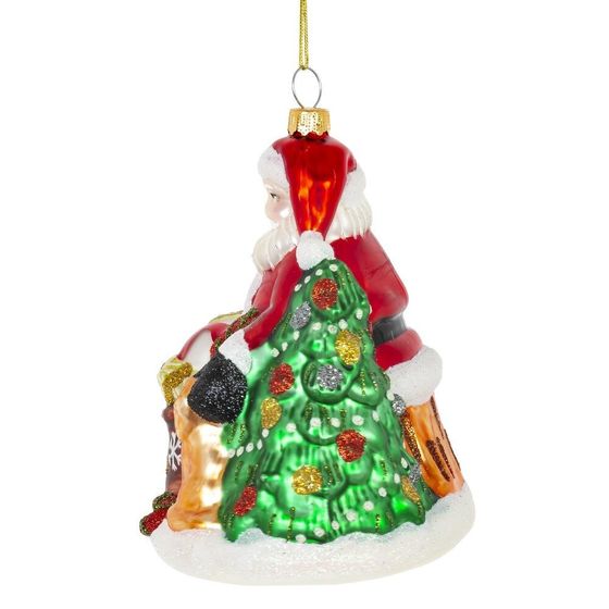 Украшение новогоднее "Дед Мороз", L9,5 W9 H13 см