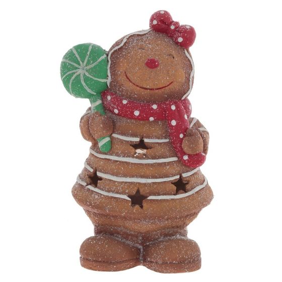 Фигурка декоративная с подсветкой &quot;Пряник&quot;, L25 W15 H40,5 см (3хAAА н/п)