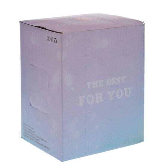 Кружка с крышкой и ложкой, 350 мл, L12 W8 H10 см, дизайн микс