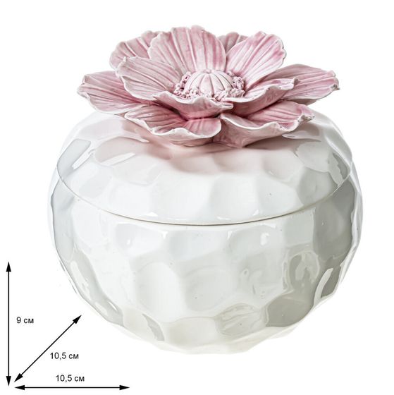 Шкатулка, L10 W10 H8,5 см