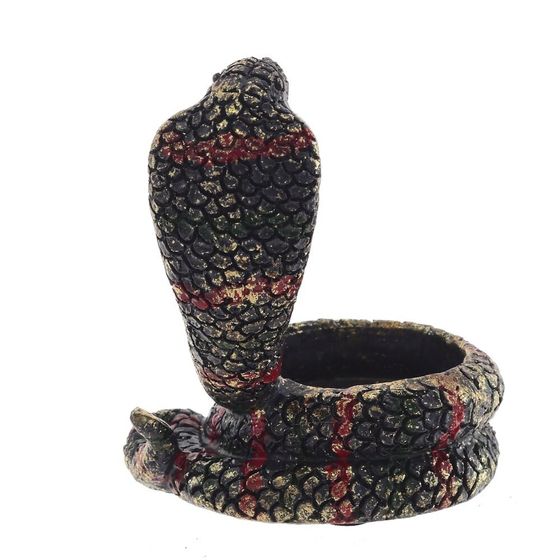 Подсвечник &quot;Змея&quot;, D свечи 4 см, L7 W6 H9 см, 2в.