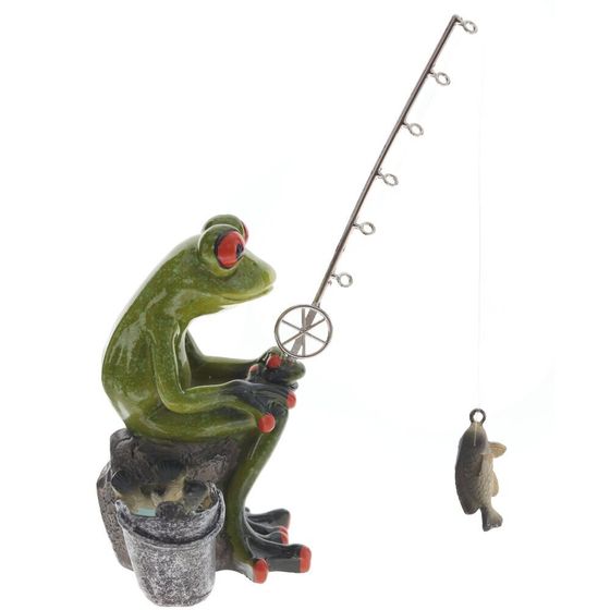 Фигурка декоративная "Лягушка", L13 W8 H16 см