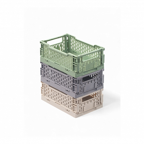 Корзинка для хранения складная CASSA XS слоновая кость 0.66л