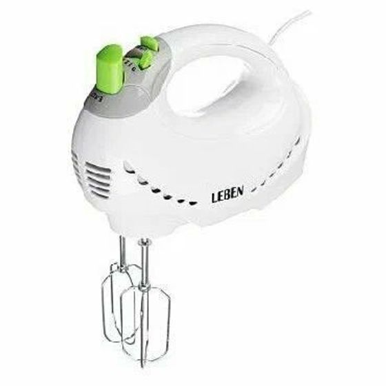 Миксер ручной Leben 269-030 200Вт белый/зеленый