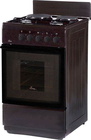 Плита комбинированная Flama RK 2201 B коричневый (без крышки) реш.сталь