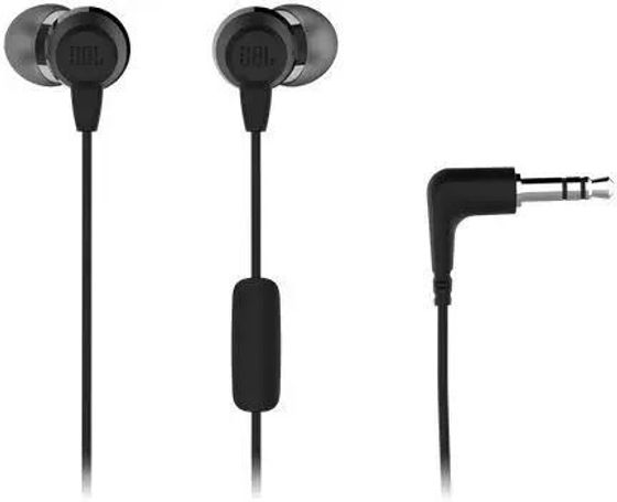 Гарнитура внутриканальные JBL C50HI проводные черный (JBLC50HIBLK)