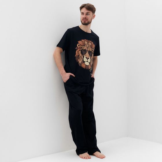 Пижама мужская (футболка и брюки) KAFTAN &quot;Lion&quot; размер 56