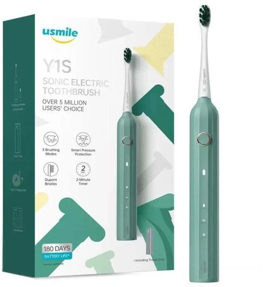 Зубная щетка электрическая Usmile Y1S (80030107) зеленый
