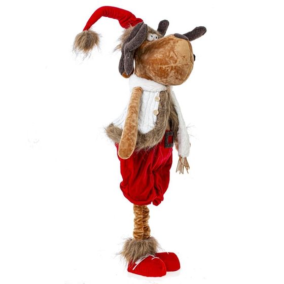 Игрушка набивная &quot;Олень&quot; (телескоп ноги), L58 W28 H122/65 см