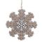 Украшение новогоднее &quot;Снежинка&quot;, L10 W0,5 H11 см, 3в.